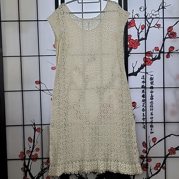 Anthropologie Brittania Crochet Midi Dress - Picture 2 of 11